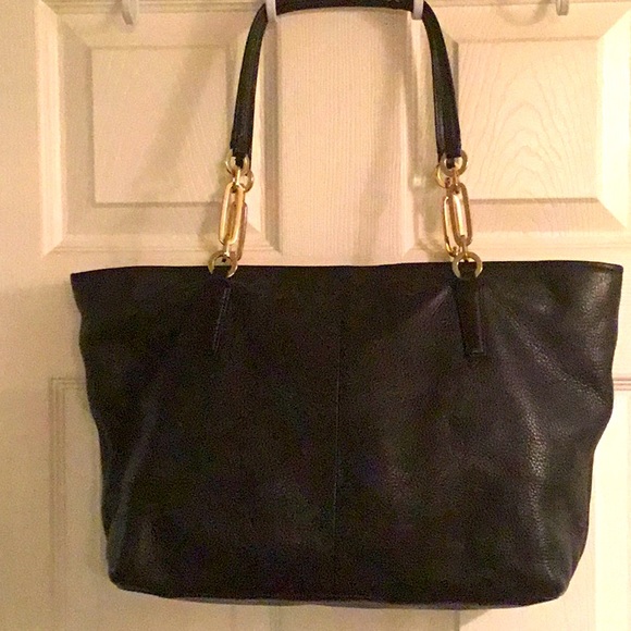 COACH,” Black Leather Satchel “❤️ - Picture 2 of 6